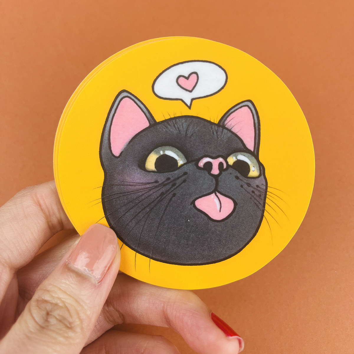 Runda stickers & klistermärken
