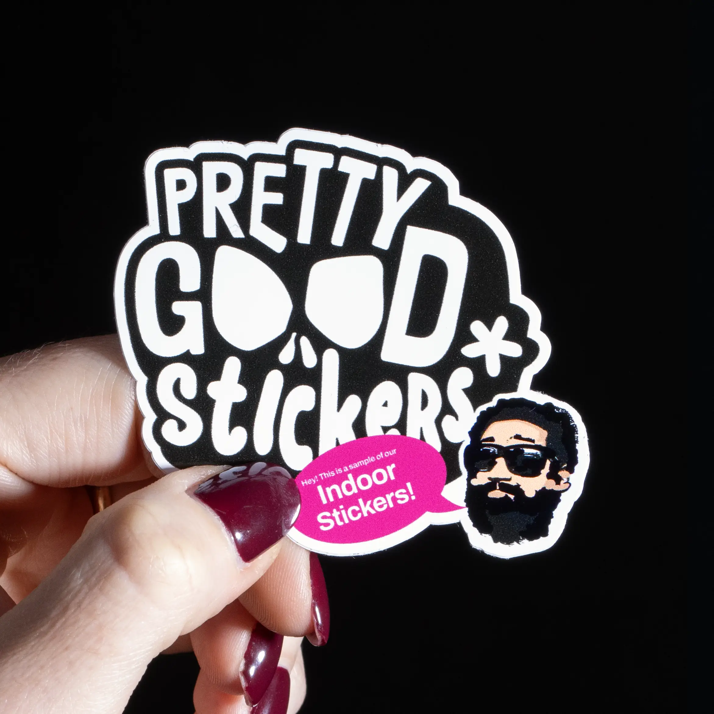 Inomhus stickers