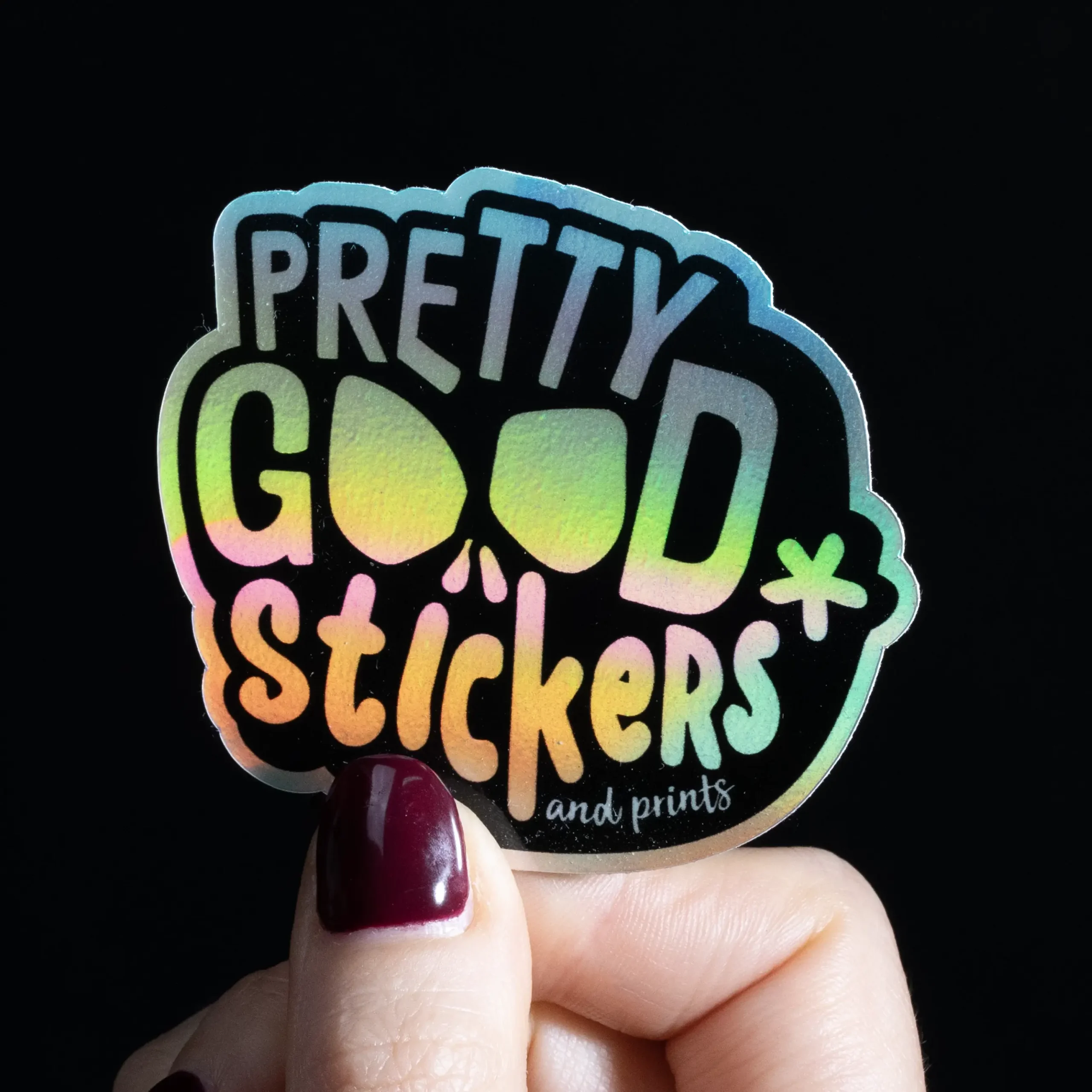 Holografiska stickers med eget tryck